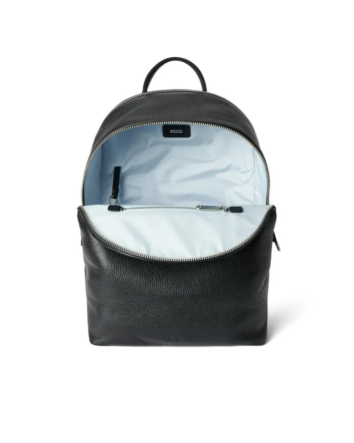 Ecco Backpacks Bags and Accessories ECCO Round Pack Large Pebbled Black Ecco Backpacks Bags and Accessories ECCO Round Pack Large Pebbled Black