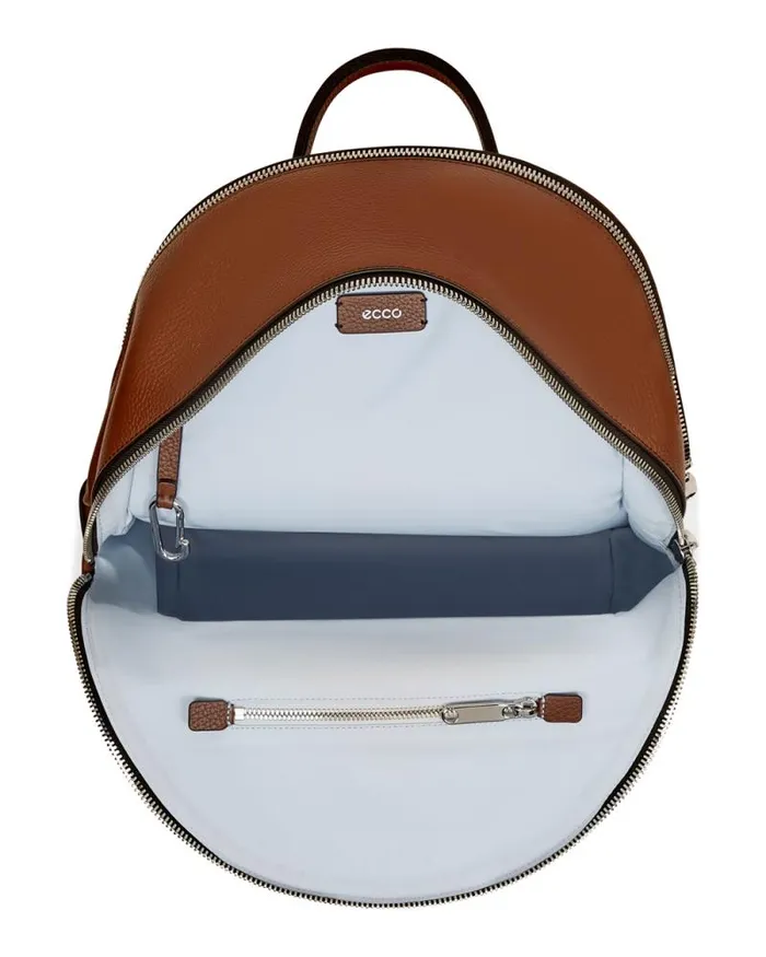 Ecco Backpacks Bags and Accessories ECCO Round Pack Large Pebbled Brown Ecco Backpacks Bags and Accessories ECCO Round Pack Large Pebbled Brown