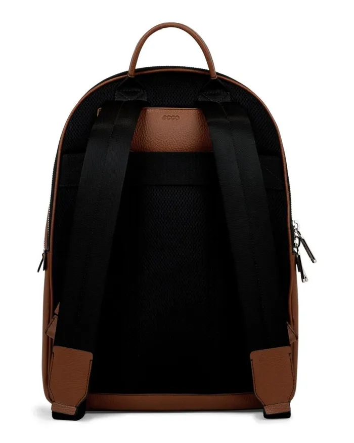 Ecco Backpacks Bags and Accessories ECCO Round Pack Large Pebbled Brown Ecco Backpacks Bags and Accessories ECCO Round Pack Large Pebbled Brown