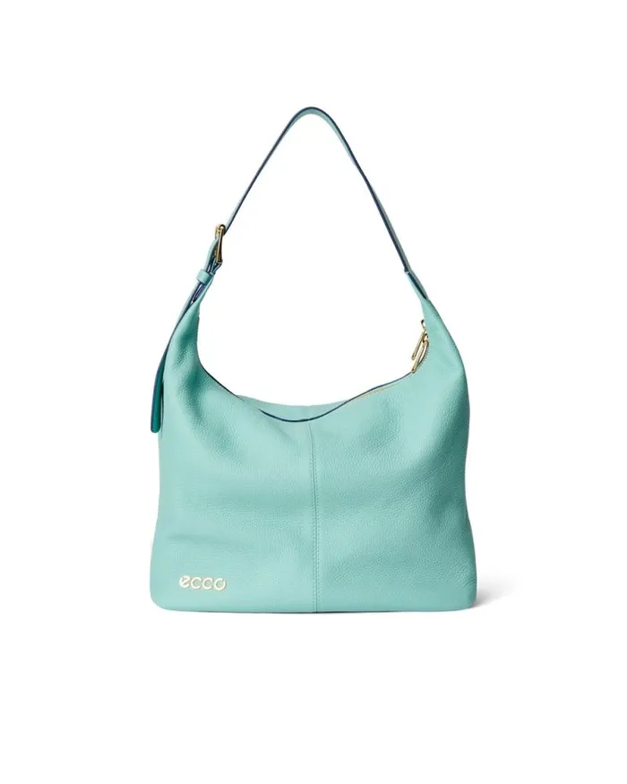 Ecco Crossbody and Shoulder Bags Bags and Accessories ECCO Soft Medium Pebbled Blue Ecco Crossbody and Shoulder Bags Bags and Accessories ECCO Soft Medium Pebbled Blue