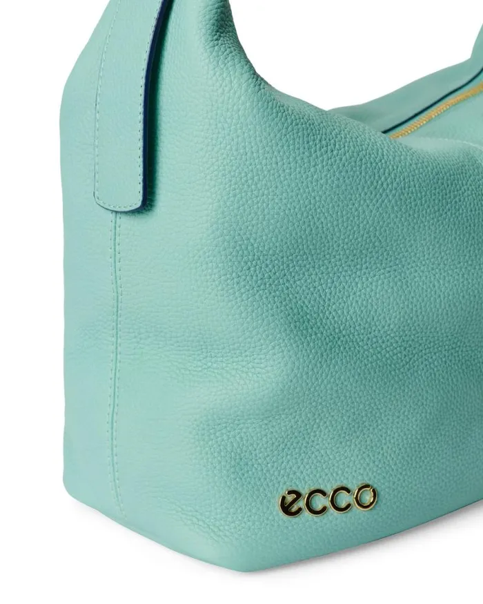 Ecco Crossbody and Shoulder Bags Bags and Accessories ECCO Soft Medium Pebbled Blue Ecco Crossbody and Shoulder Bags Bags and Accessories ECCO Soft Medium Pebbled Blue
