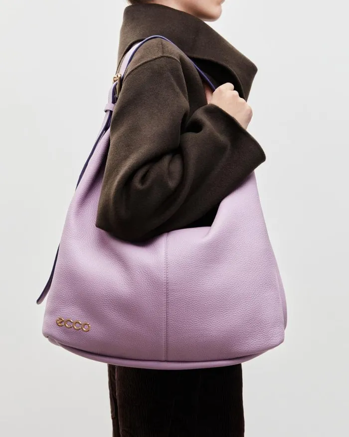 Ecco Crossbody and Shoulder Bags Bags and Accessories ECCO Soft Medium Pebbled Blue Ecco Crossbody and Shoulder Bags Bags and Accessories ECCO Soft Medium Pebbled Blue