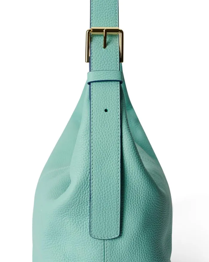 Ecco Crossbody and Shoulder Bags Bags and Accessories ECCO Soft Medium Pebbled Blue Ecco Crossbody and Shoulder Bags Bags and Accessories ECCO Soft Medium Pebbled Blue