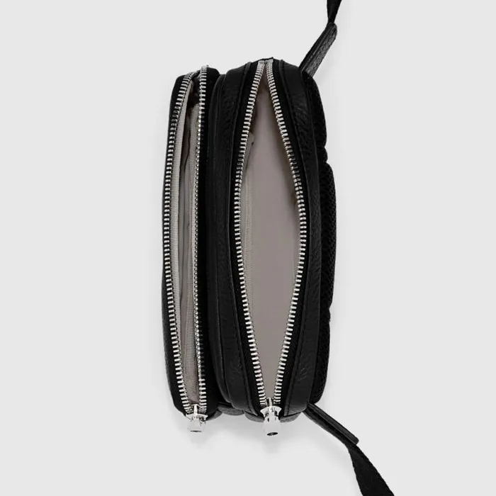 Ecco Crossbody and Shoulder Bags Bags and Accessories ECCO Textureblock Black Ecco Crossbody and Shoulder Bags Bags and Accessories ECCO Textureblock Black