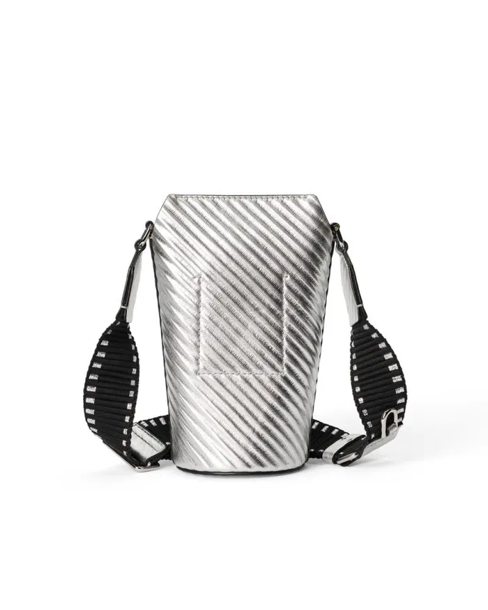 Ecco Pot Bags Bags and Accessories ECCO Pot Metallic Silver Ecco Pot Bags Bags and Accessories ECCO Pot Metallic Silver