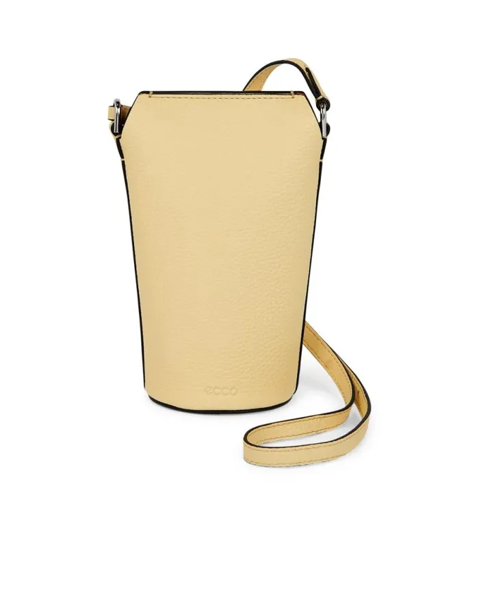 Ecco Pot Bags Bags and Accessories ECCO Textureblock Pot Yellow