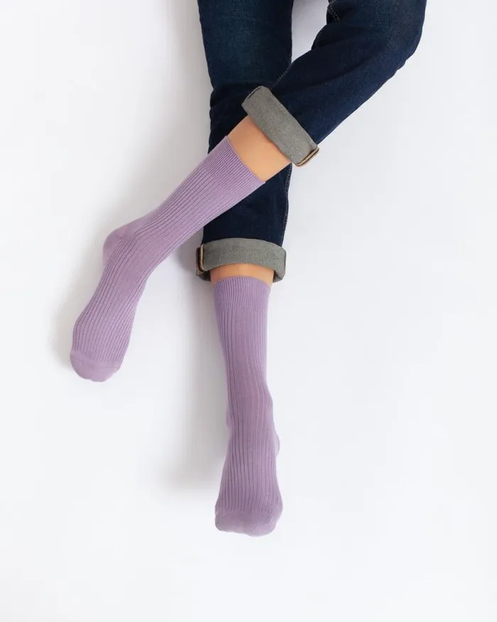 Ecco Socks Women ECCO Vibe Ribbed Purple Ecco Socks Women ECCO Vibe Ribbed Purple