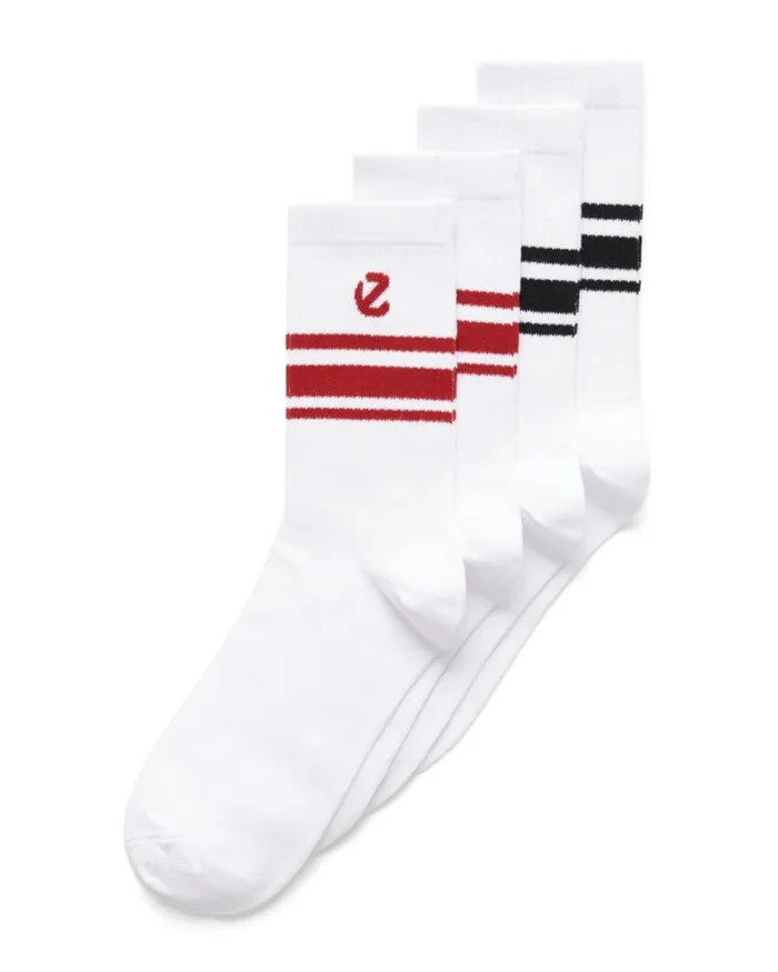 Ecco Socks WomenMen ECCO Retro 2pack White