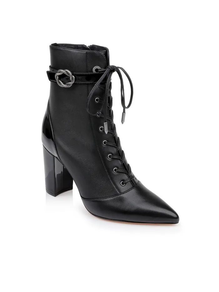 Elegante Leather Bootie Black Leather Women L039Agence Boots and Booties Elegante Leather Bootie Black Leather Women L039Agence Boots and Booties