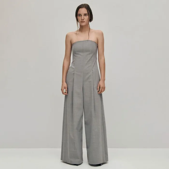 Elisa Grey Jumpsuit Women ALOHAS Dresses