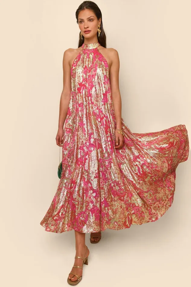 Elizabeth Grace Paisley Jewel Women RIXO Dresses