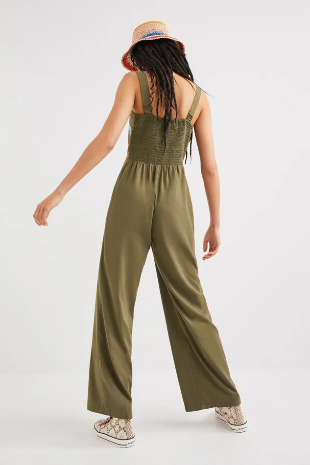 Ethnic Tencel Jumpsuit Women Desigual Pants and Leggings