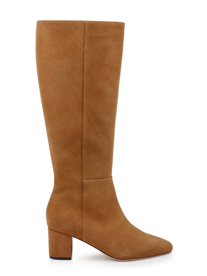 Eugenie Suede Boot Biscotti Suede Women L039Agence Boots and Booties