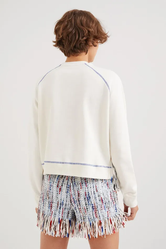Fabric Patchwork Sweatshirt Women Desigual Sweatshirts