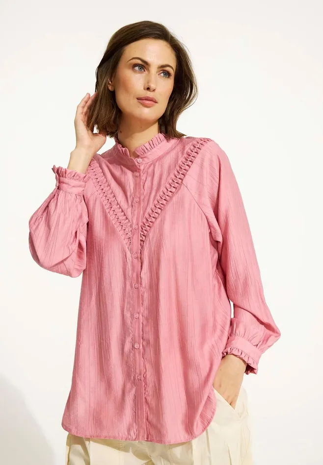 FANNY SHIRT 16527 215 Rose 215 Women IN FRONT BLOUSES SHIRTS