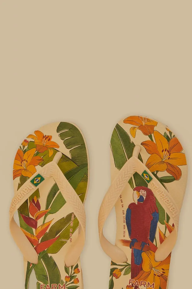 Farm Ararinhas Havaianas Sandals Women FARM Rio Sandals Farm Ararinhas Havaianas Sandals Women FARM Rio Sandals