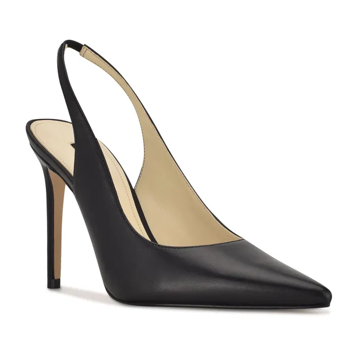 Feather Pointy Toe Slingback Pumps Feather Pointy Toe Slingback Pumps
