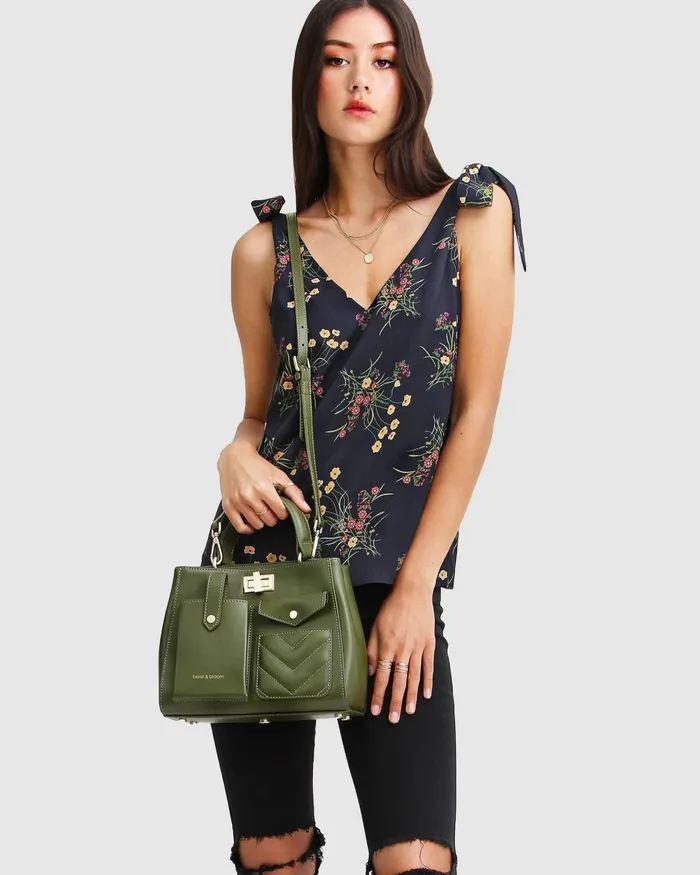 Feel For You VNeck Top 8211 Navy Tops Belle and Bloom Women