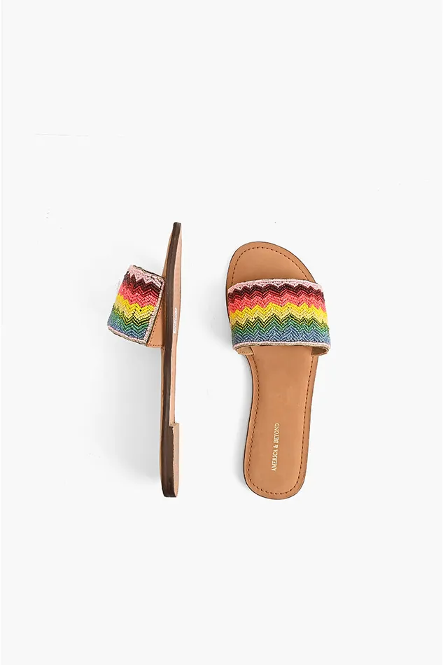 Field of Dreams Beaded Slide Sandals Field of Dreams Beaded Slide Sandals
