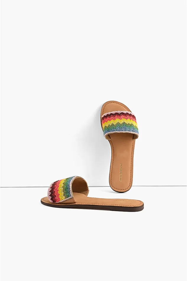 Field of Dreams Beaded Slide Sandals Field of Dreams Beaded Slide Sandals