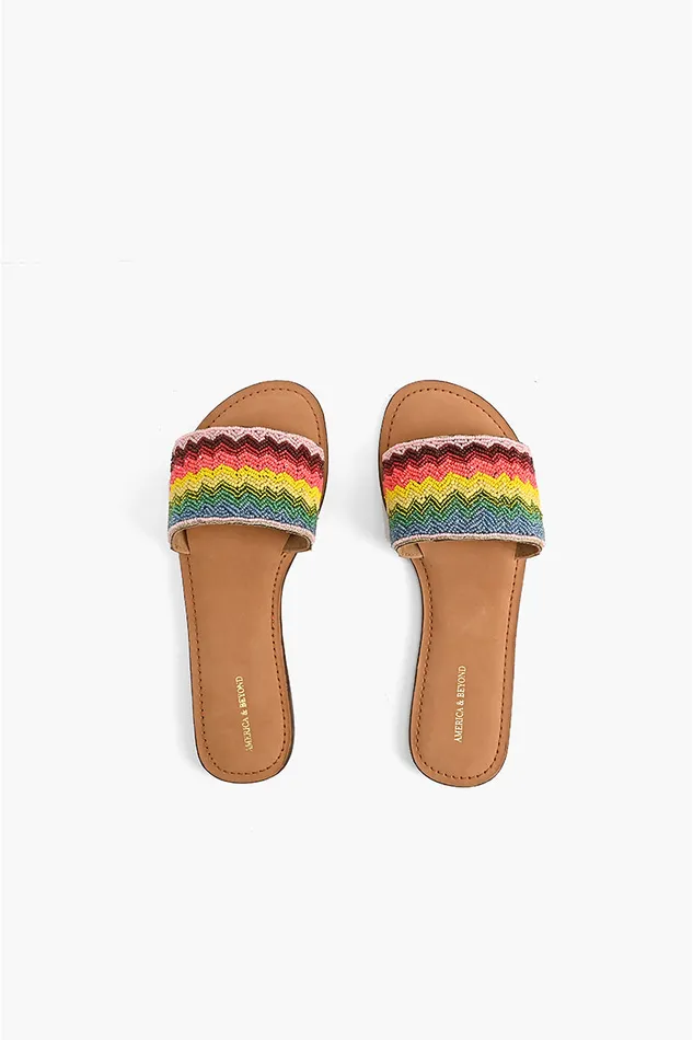 Field of Dreams Beaded Slide Sandals Field of Dreams Beaded Slide Sandals