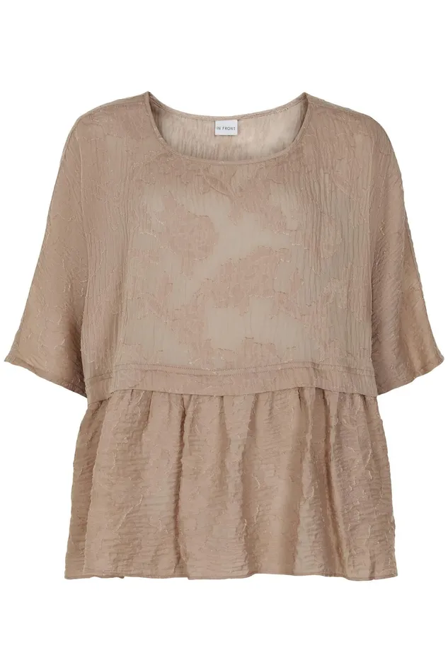 FINE BLOUSE 15088 191 Sand 191 Women IN FRONT BLOUSES SHIRTS