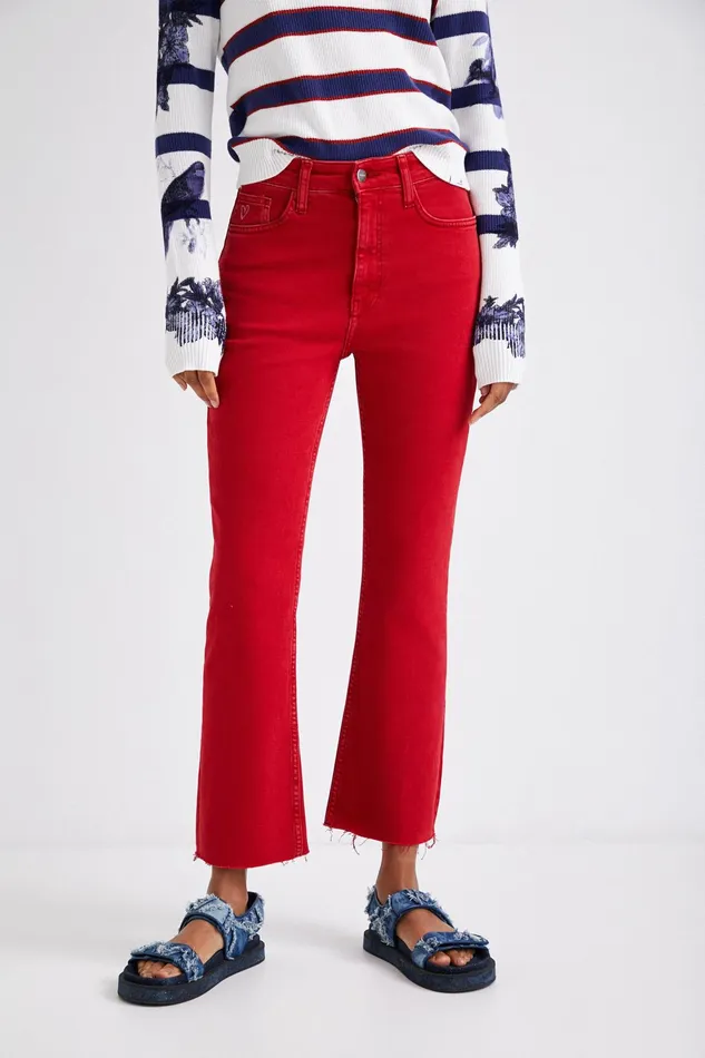 Flared Ankle Grazer Trousers Women Desigual Jeans