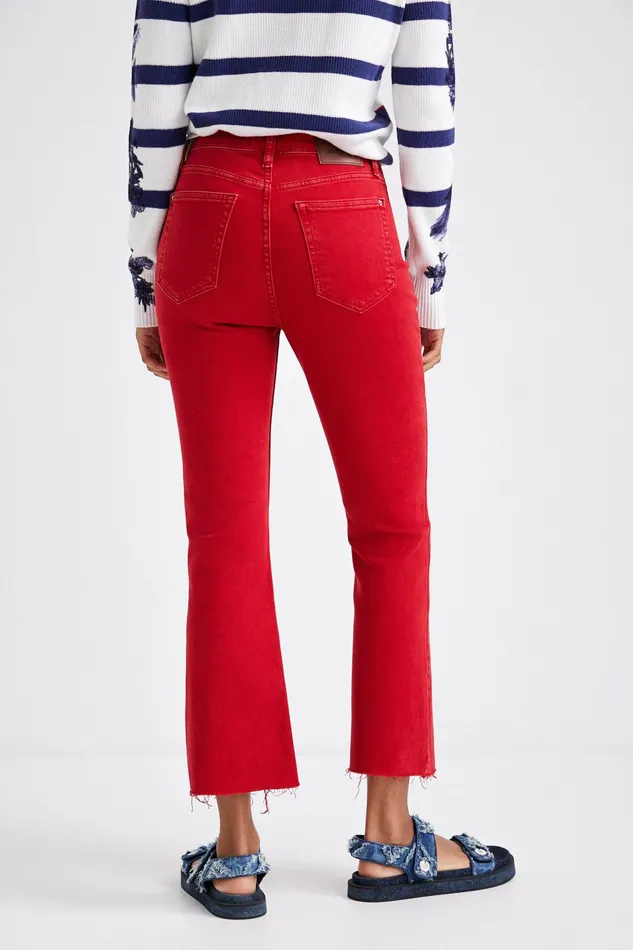 Flared Ankle Grazer Trousers Women Desigual Jeans