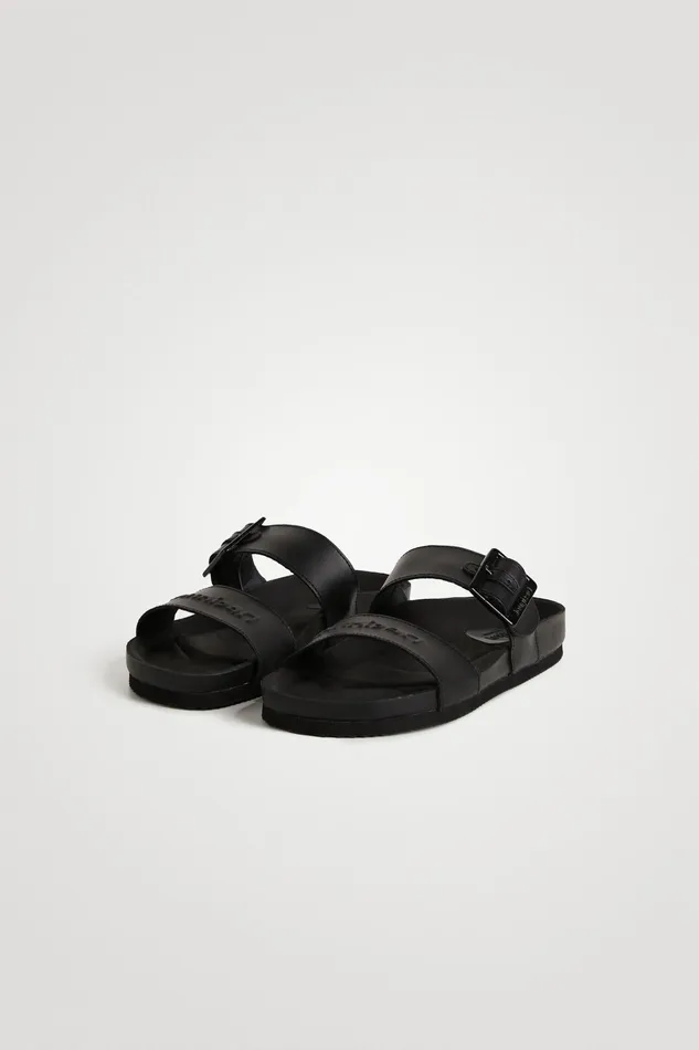 Flat Leather Strap Sandals Women Desigual Sandals