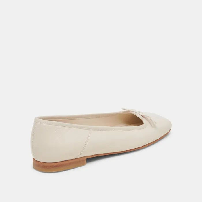 Flats and Loafers Women Dolce Vita Anisa Ballet Flats Creme Crinkle Patent