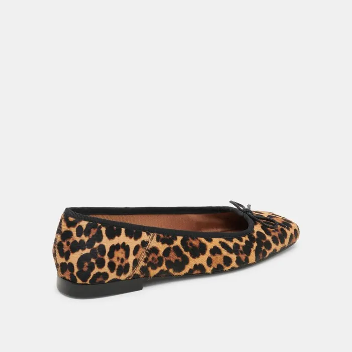 Flats and Loafers Women Dolce Vita Anisa Ballet Flats Dk Leopard Calf Hair