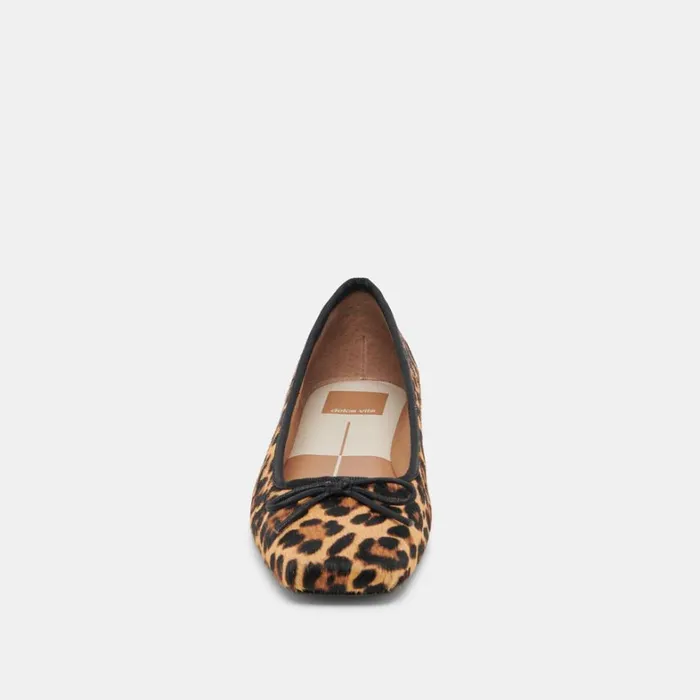 Flats and Loafers Women Dolce Vita Anisa Ballet Flats Dk Leopard Calf Hair