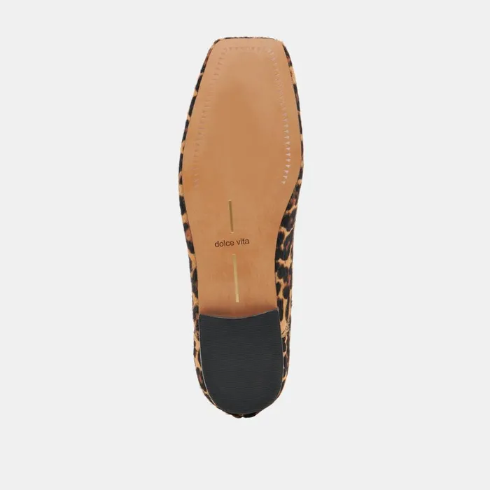 Flats and Loafers Women Dolce Vita Anisa Ballet Flats Dk Leopard Calf Hair