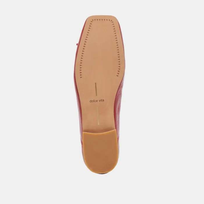 Flats and Loafers Women Dolce Vita Anisa Ballet Flats Red Crinkle Patent