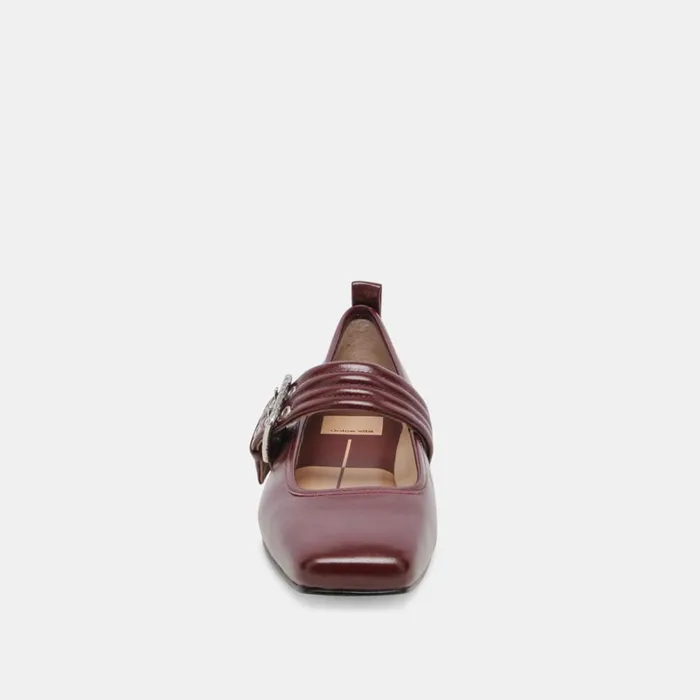 Flats and Loafers Women Dolce Vita Arora Ballet Flats Burgundy Crinkle Patent
