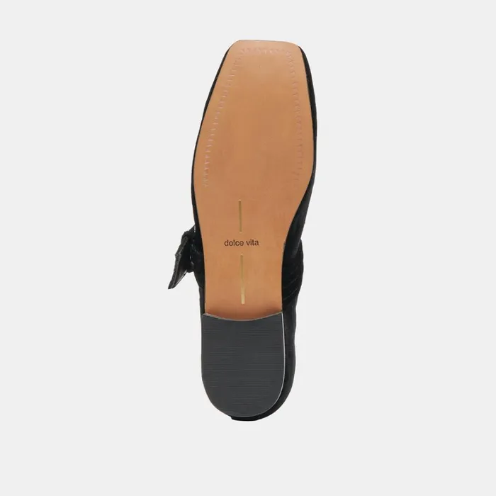 Flats and Loafers Women Dolce Vita Arora Ballet Flats Nero Velvet