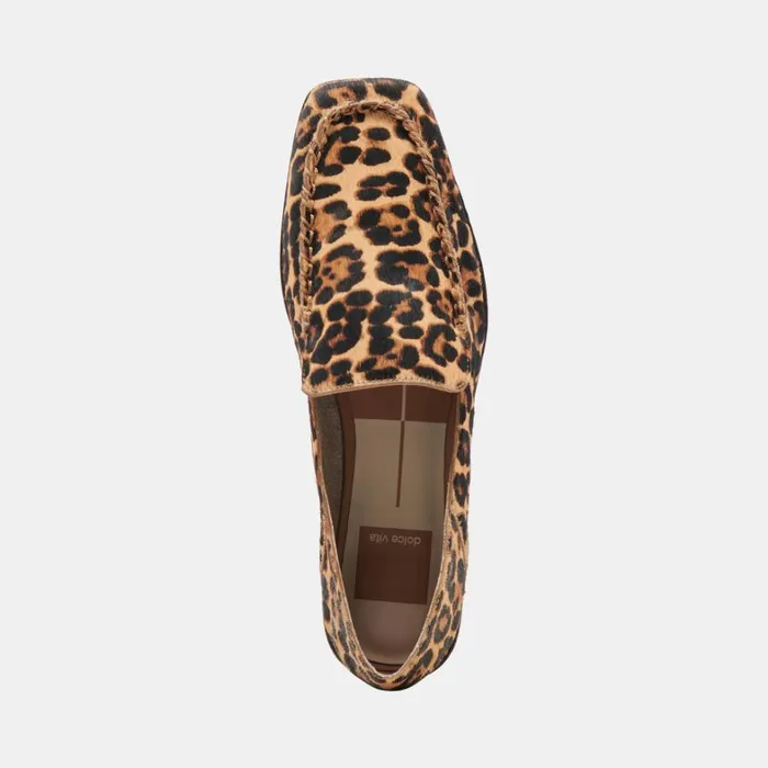 Flats and Loafers Women Dolce Vita Beny Flats Dk Leopard Calf Hair