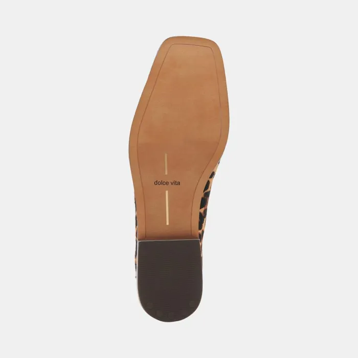 Flats and Loafers Women Dolce Vita Beny Flats Dk Leopard Calf Hair