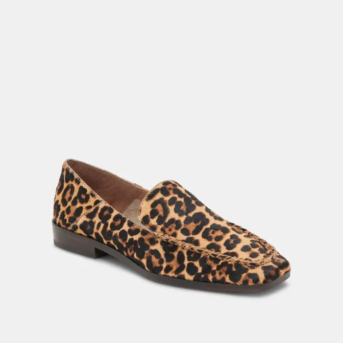 Flats and Loafers Women Dolce Vita Beny Flats Dk Leopard Calf Hair