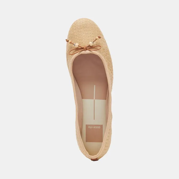 Flats and Loafers Women Dolce Vita Cacy Ballet Flats Natural Raffia