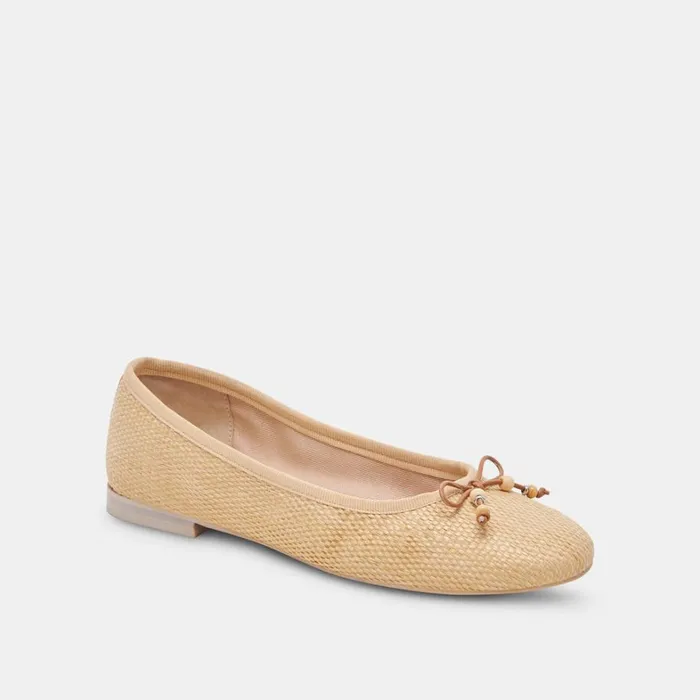 Flats and Loafers Women Dolce Vita Cacy Ballet Flats Natural Raffia