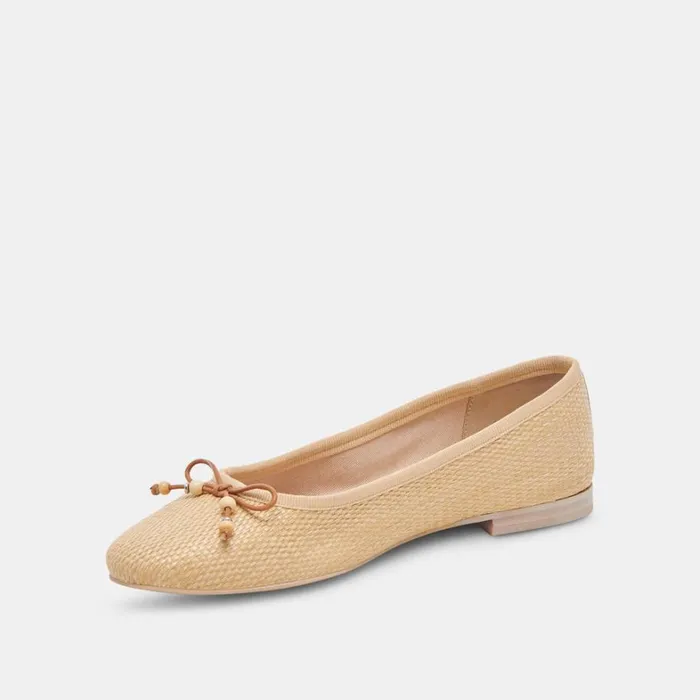 Flats and Loafers Women Dolce Vita Cacy Ballet Flats Natural Raffia