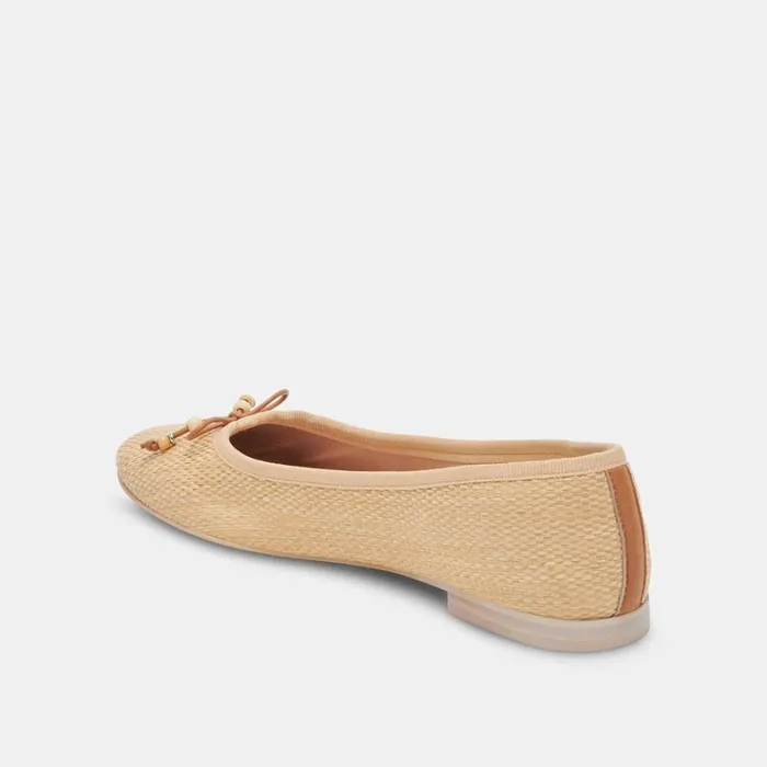 Flats and Loafers Women Dolce Vita Cacy Ballet Flats Natural Raffia