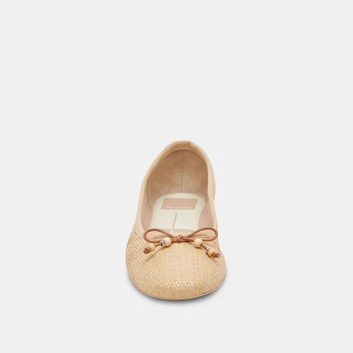 Flats and Loafers Women Dolce Vita Cacy Ballet Flats Natural Raffia