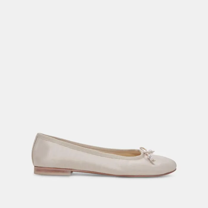 Flats and Loafers Women Dolce Vita Cacy Pearl Ballet Flats Vanilla Pearls