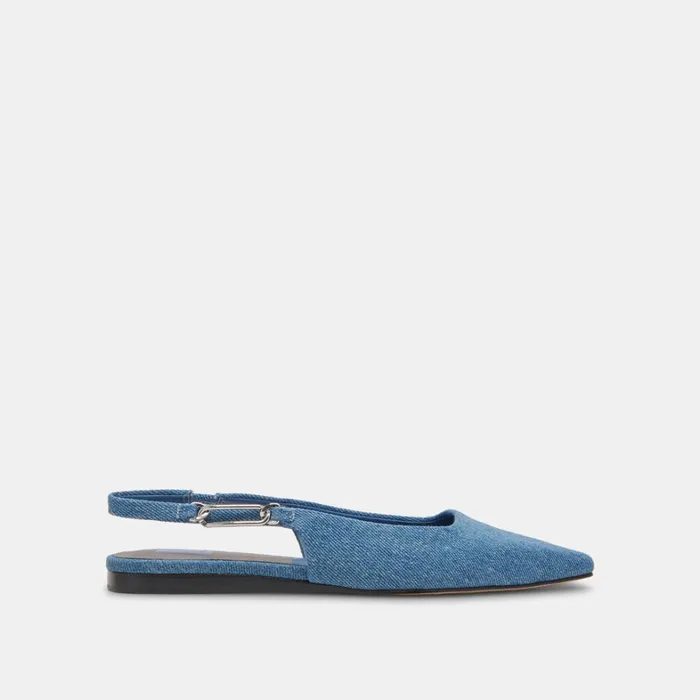 Flats and Loafers Women Dolce Vita Elley Flats Blue Denim