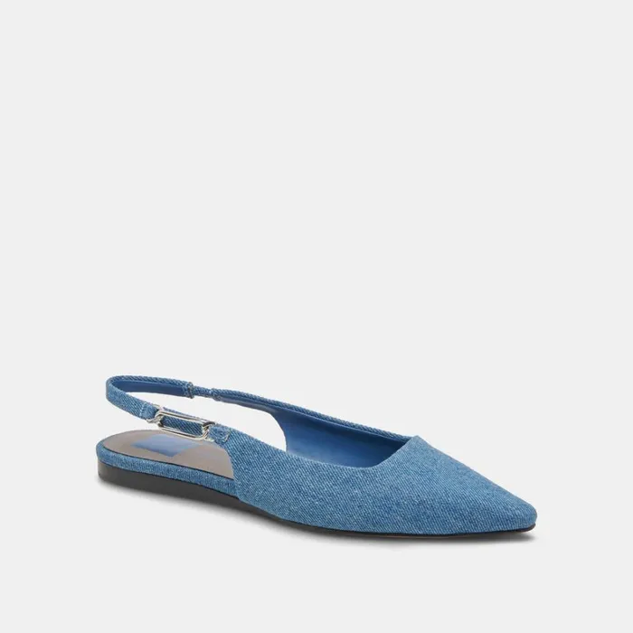 Flats and Loafers Women Dolce Vita Elley Flats Blue Denim