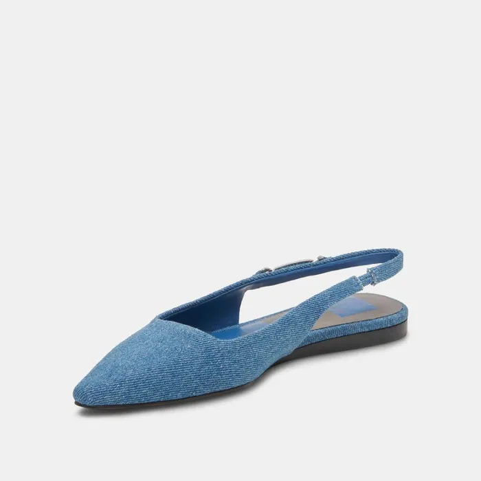 Flats and Loafers Women Dolce Vita Elley Flats Blue Denim