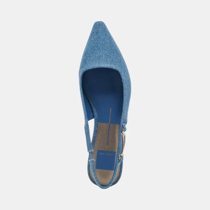 Flats and Loafers Women Dolce Vita Elley Flats Blue Denim