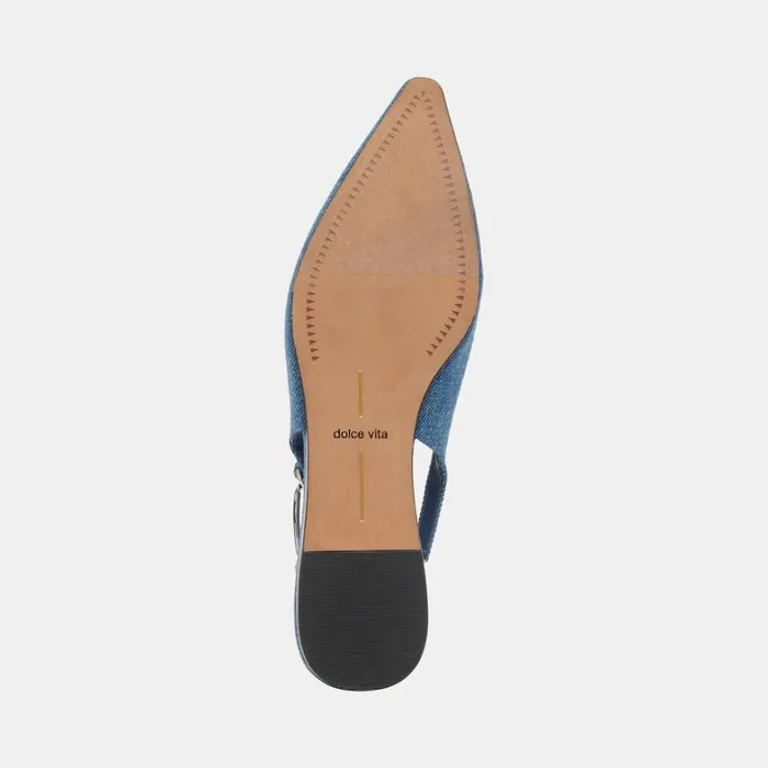 Flats and Loafers Women Dolce Vita Elley Flats Blue Denim